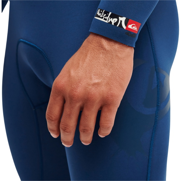 2026 Quiksilver Mens Young Guns 4/3mm Chest Zip Wetsuit EQYW103248 - Dark Denim
